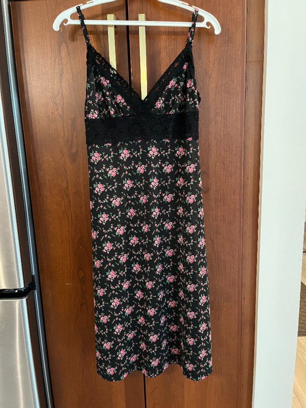 Vintage Betsey Johnson Floral Slip Dress, Size Medium